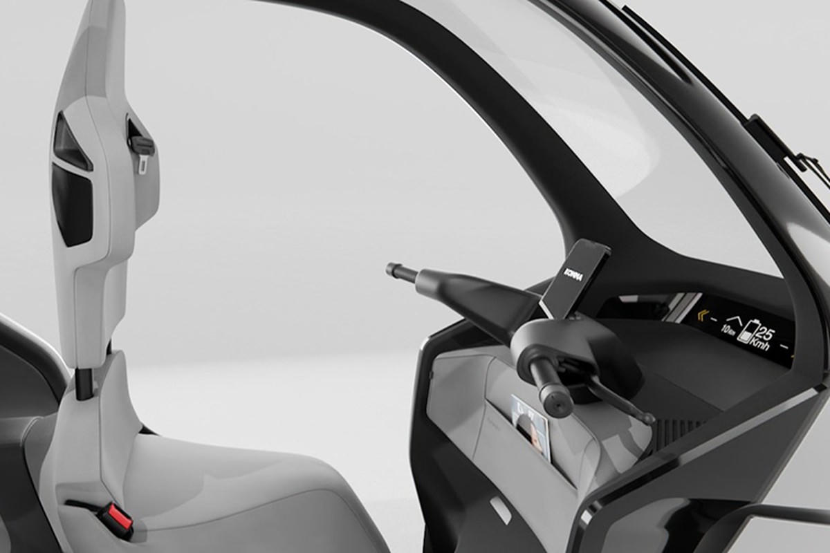 Độc đáo xe điện kiểu mới nhỏ như xe máy nhưng tiện nghi như ô tô