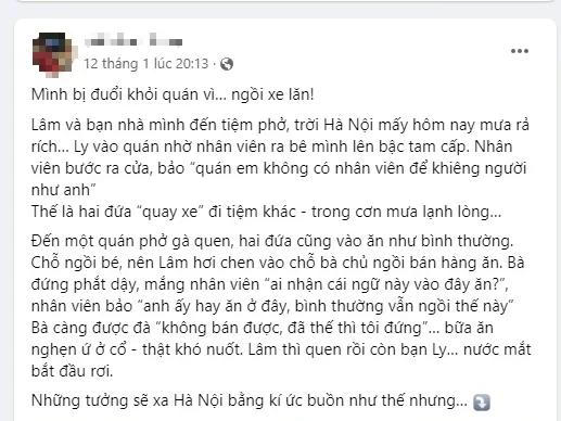 Sở TT&TT Hà Nội thông tin vụ Tiktoker bị đuổi khỏi quán phở vì ngồi xe lăn 
