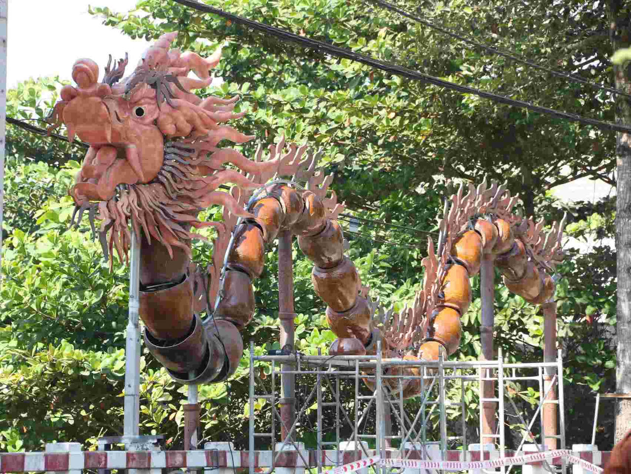 Linh vật rồng Xuân Giáp Thìn 2024 khắp 3 miền hội tụ