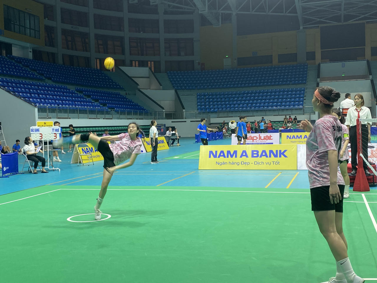 Ngày thứ ba giải Vô Địch cầu mây Quốc Gia năm 2024 chứng kiến nhiều pha phát bóng ăn điểm trực tiếp 