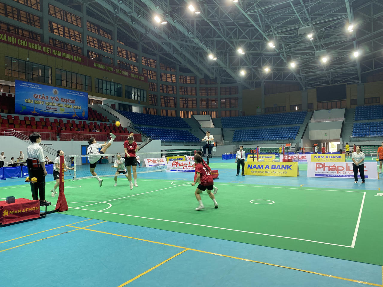 Sóc Trăng bảo vệ thành công ngôi Vương ở nội dung cầu mây đội tuyển 3 nữ