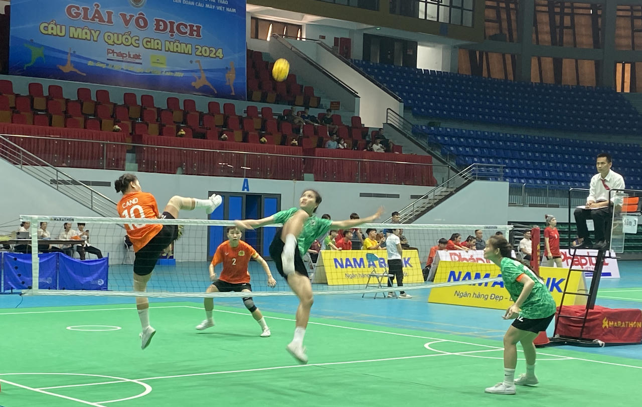 Nghệ An tranh chức vô địch với CAND ở nội dung đội tuyển đôi nữ