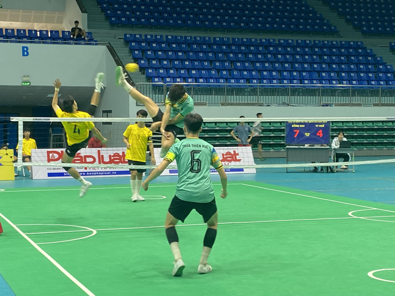 Các chàng trai cầu mây Hà Nội lên ngôi vô địch ở nội dung đội tuyển đôi nam