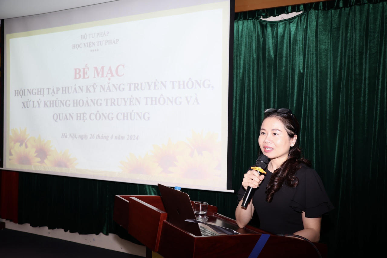 Tổ chức thành công Hội nghị tập huấn kỹ năng truyền thông, xử lý khủng hoảng truyền thông và quan hệ công chúng