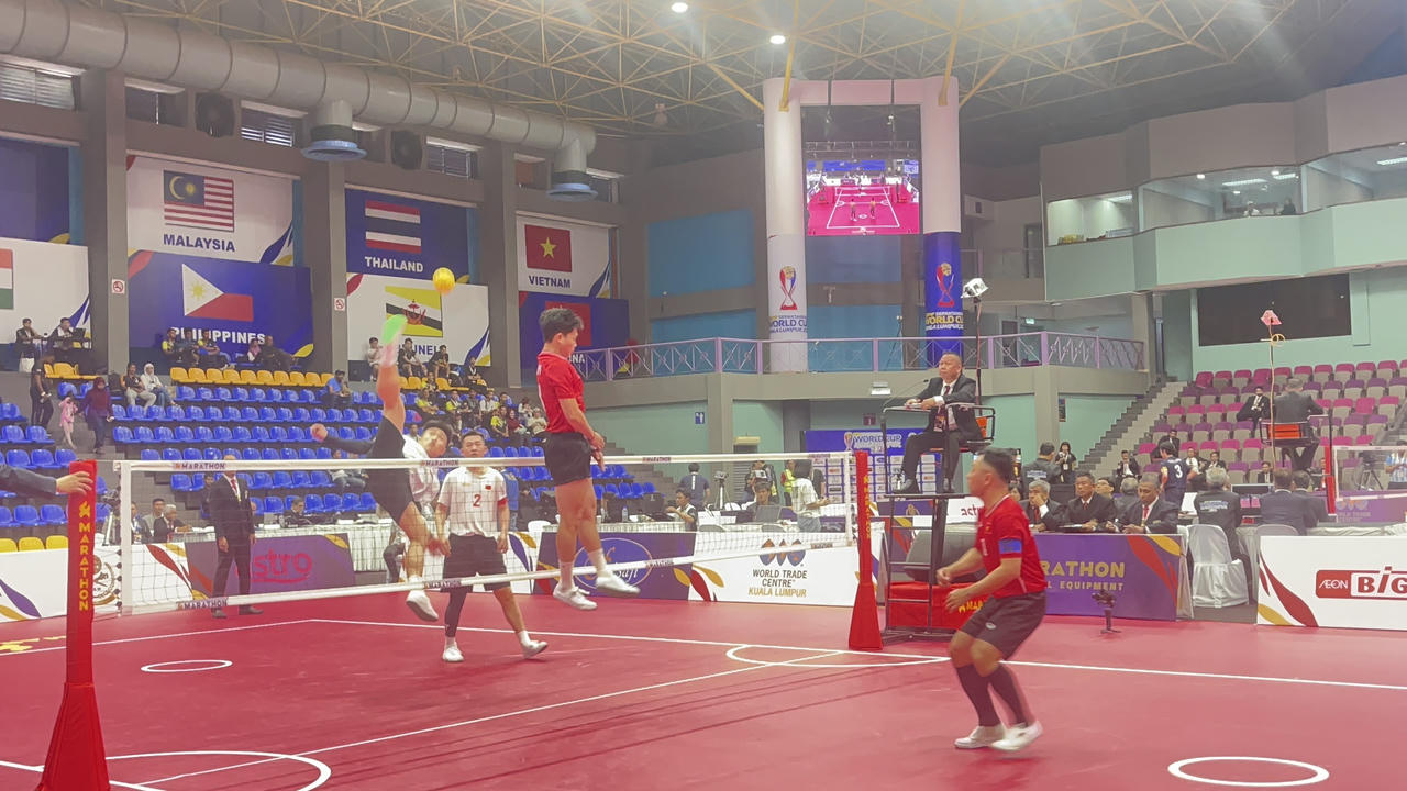 Cầu mây Việt Nam chiến thắng đội tuyển Trung Quốc trong trận đầu giải World Cup Cầu mây 2024 