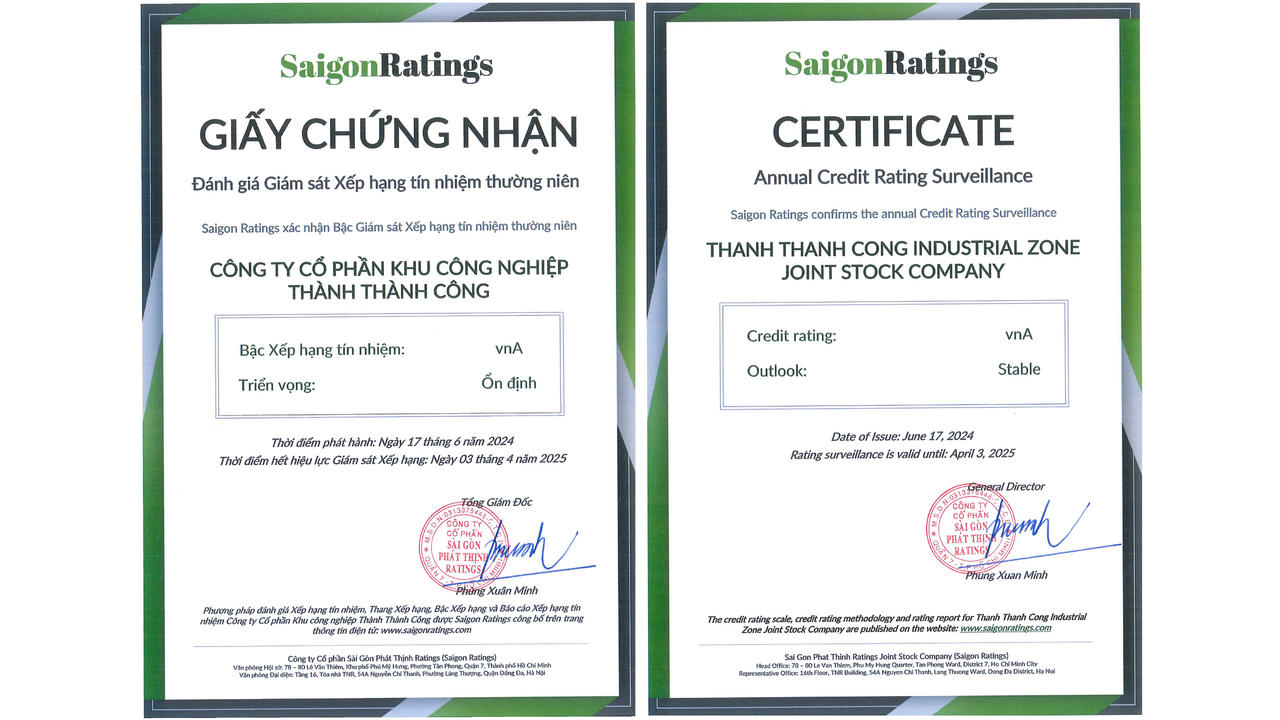 TTC IZ được vinh danh nhà phát triển bất động sản công nghiệp có chiến lược chuyển đổi xanh