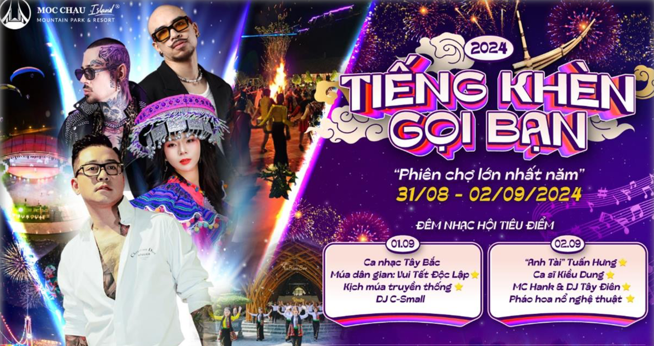 Mộc Châu rực rỡ chào đón Tết Độc lập 2024 