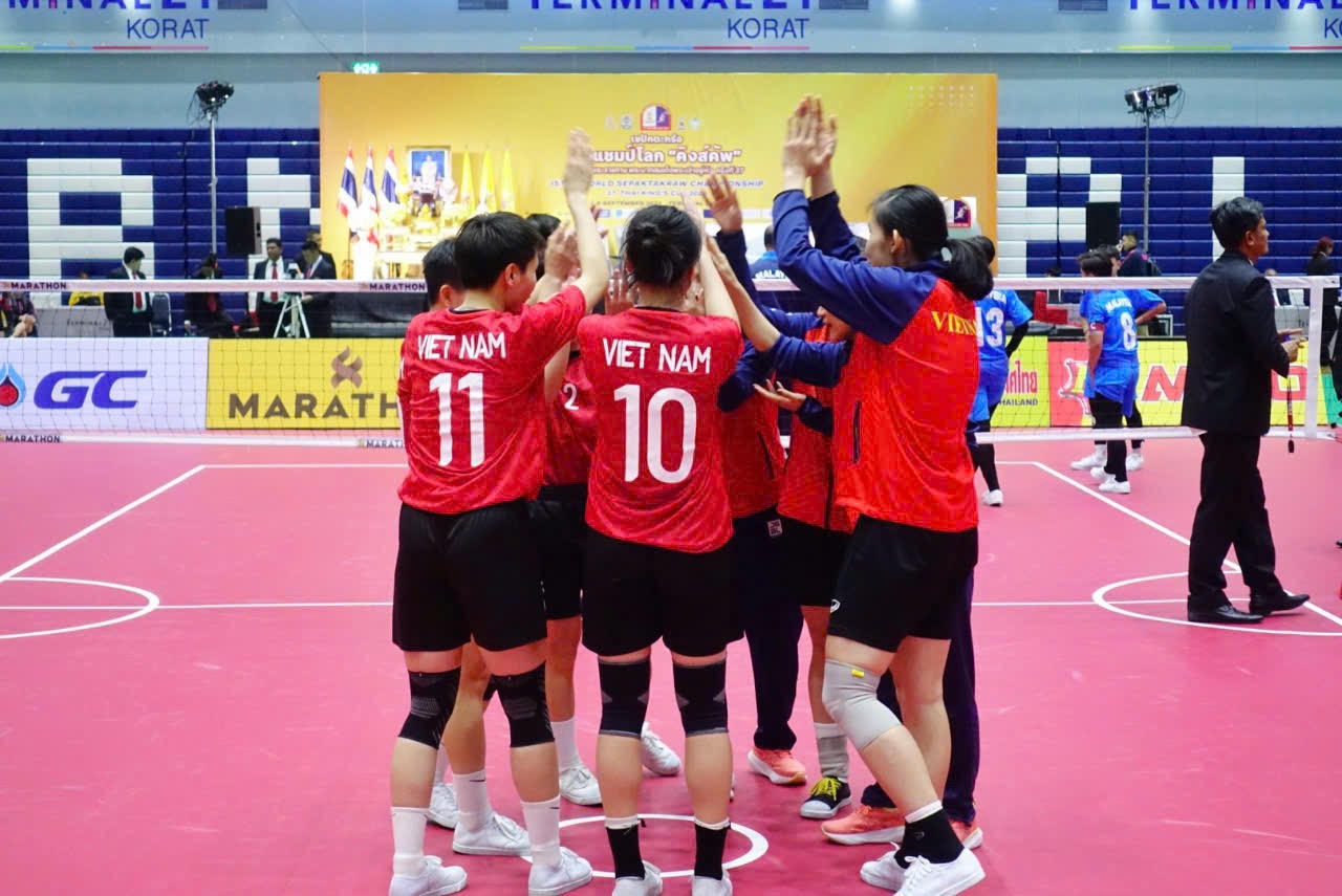 Cầu mây nữ Việt Nam giành chiến thắng đầu tay nội dung 4 nữ tại Kings Cup 2024 