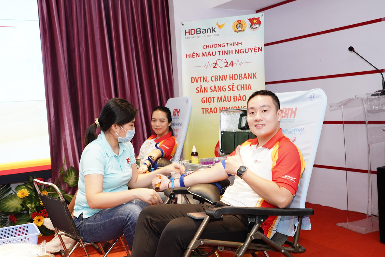 150 CBNV HDBank tham gia chương trình 'Hiến máu tình nguyện 2024'
