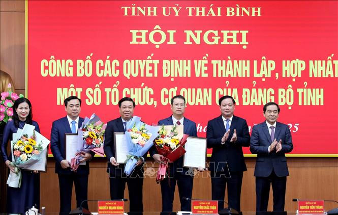 Nhiều địa phương công bố thành lập tổ chức, cơ quan mới
