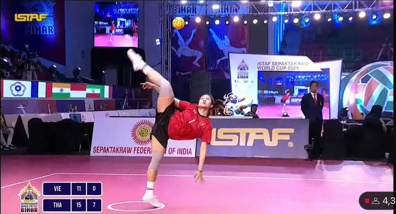 Đội tuyển Cầu mây Việt Nam giành Huy chương Bạc nội dung 3 nữ tại Cúp Cầu mây thế giới 2025