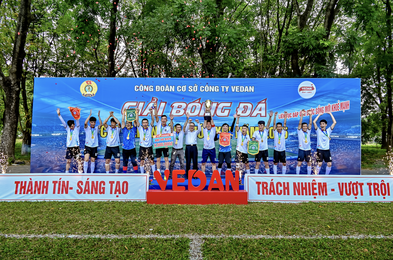 Sôi nổi đam mê và tinh thần đoàn kết tại Giải bóng đá 'Cúp Vedan' lần thứ XXIII năm 2025
