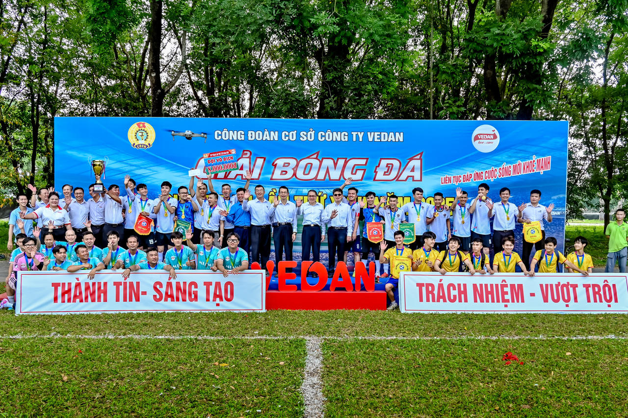 Sôi nổi đam mê và tinh thần đoàn kết tại Giải bóng đá 'Cúp Vedan' lần thứ XXIII năm 2025