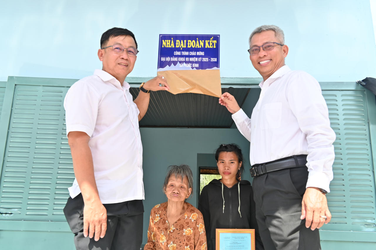 Vedan Việt Nam trao tặng Nhà đại đoàn kết tại xã Phước Bình, Đồng Nai