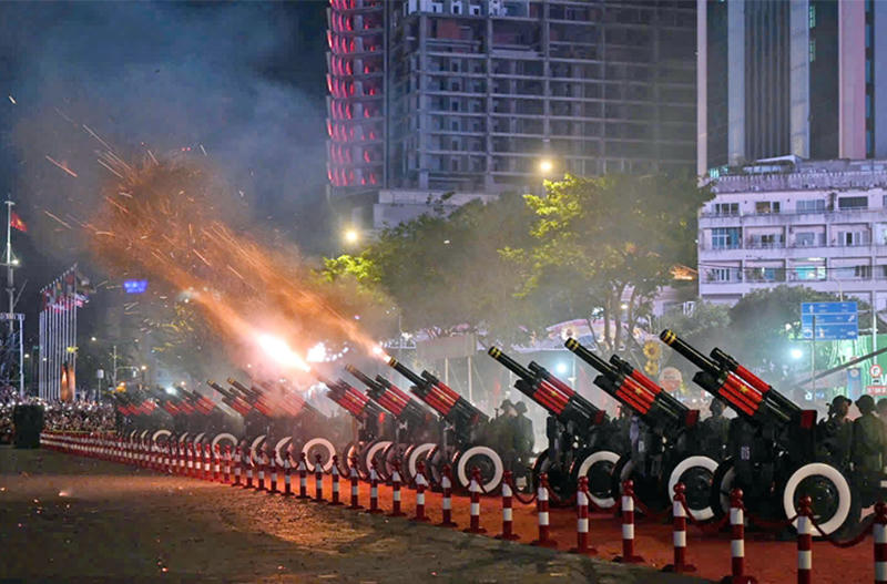 Ấn tượng hình ảnh buổi sơ duyệt Lễ kỷ niệm 50 năm Ngày giải phóng miền Nam, thống nhất đất nước