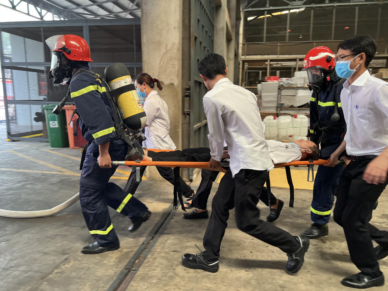 Vedan tổ chức diễn tập 'Phòng cháy chữa cháy và cứu nạn cứu hộ' năm 2025