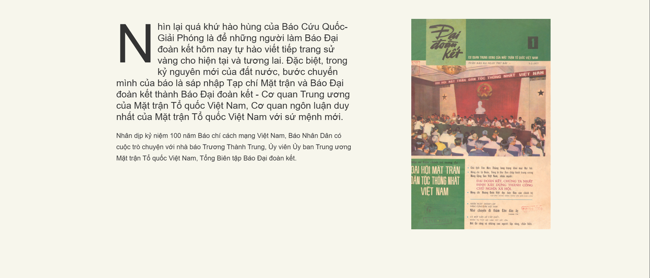 Sinh mệnh của Báo Đại đoàn kết chính là tinh thần đại đoàn kết