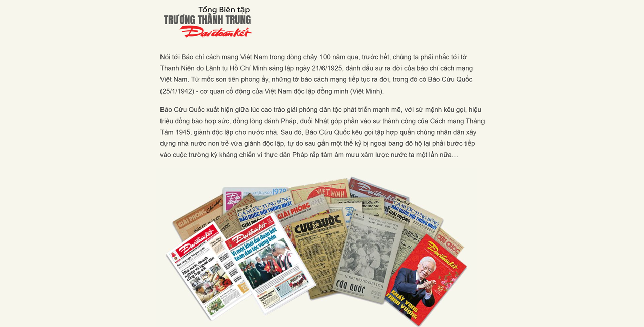 Sinh mệnh của Báo Đại đoàn kết chính là tinh thần đại đoàn kết