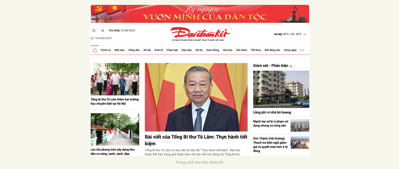 Sinh mệnh của Báo Đại đoàn kết chính là tinh thần đại đoàn kết