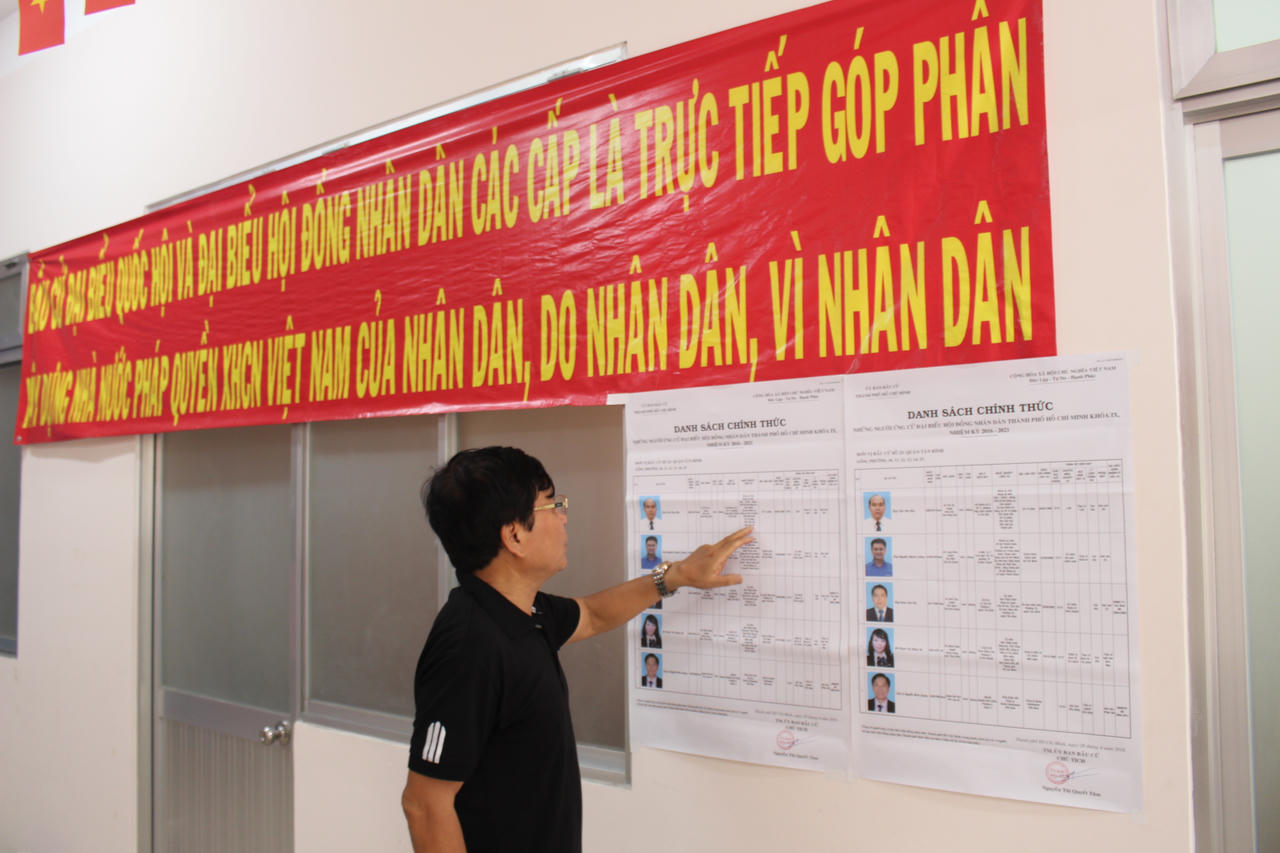 Cử tri TP Hồ Chí Minh náo nức trước ngày bầu cử