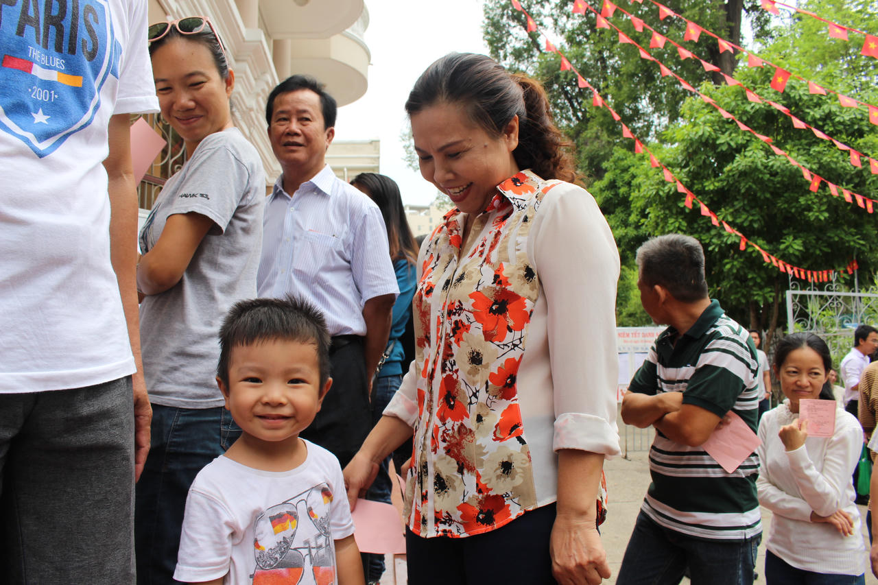 Chùm ảnh cử tri TP Hồ Chí Minh nô nức đi bỏ phiếu