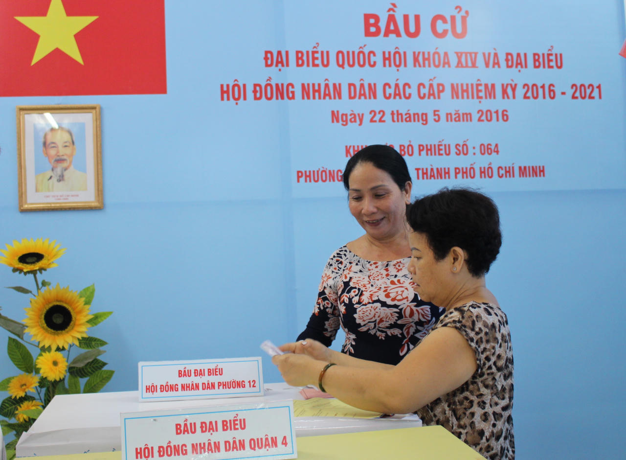 Chùm ảnh cử tri TP Hồ Chí Minh nô nức đi bỏ phiếu