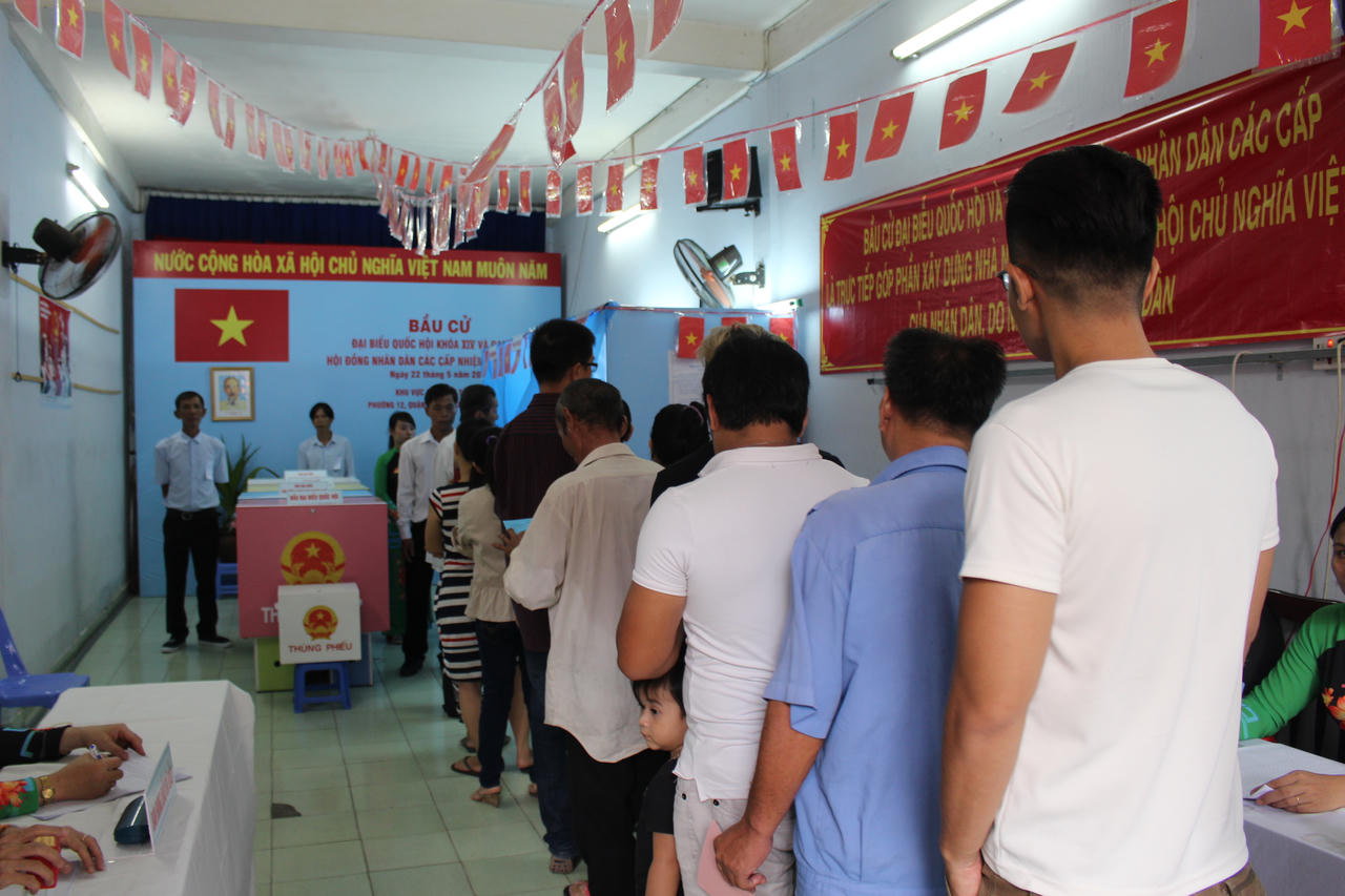 Chùm ảnh cử tri TP Hồ Chí Minh nô nức đi bỏ phiếu