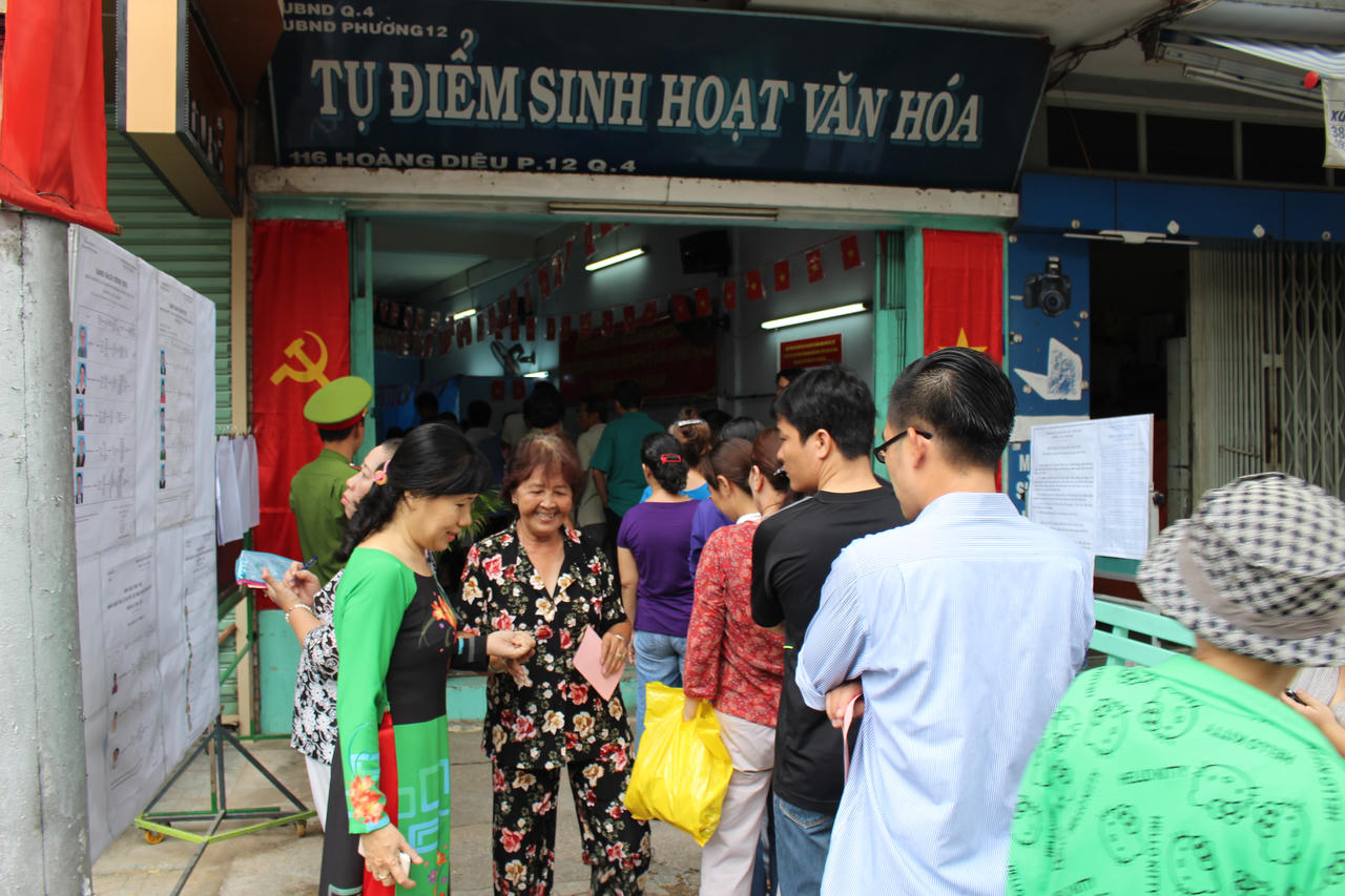 Chùm ảnh cử tri TP Hồ Chí Minh nô nức đi bỏ phiếu