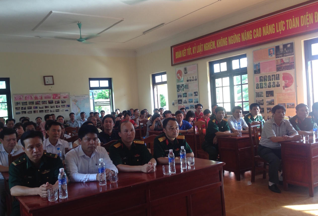 Lớp Cao cấp Lý luận chính trị K66-B5 thăm và làm việc tại Đồn Biên phòng Mường Mươn