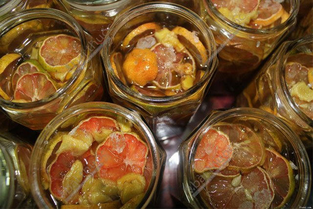 trị ho bằng chanh đào ngâm mật ong