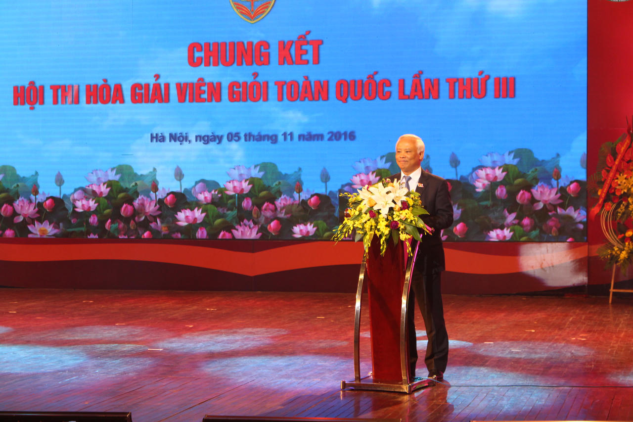 Long trọng khai mạc chung kết Hội thi Hòa giải viên giỏi toàn quốc lần thứ III