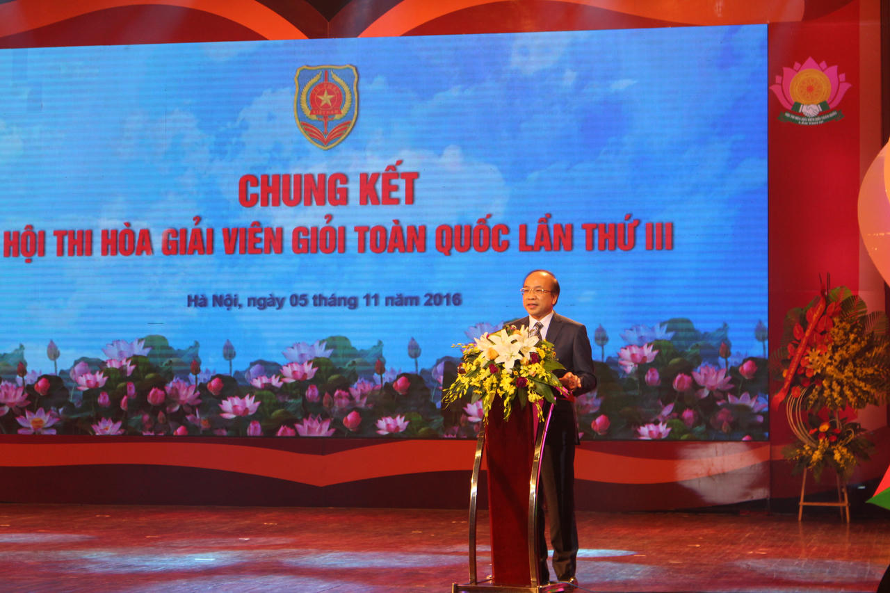 Long trọng khai mạc chung kết Hội thi Hòa giải viên giỏi toàn quốc lần thứ III