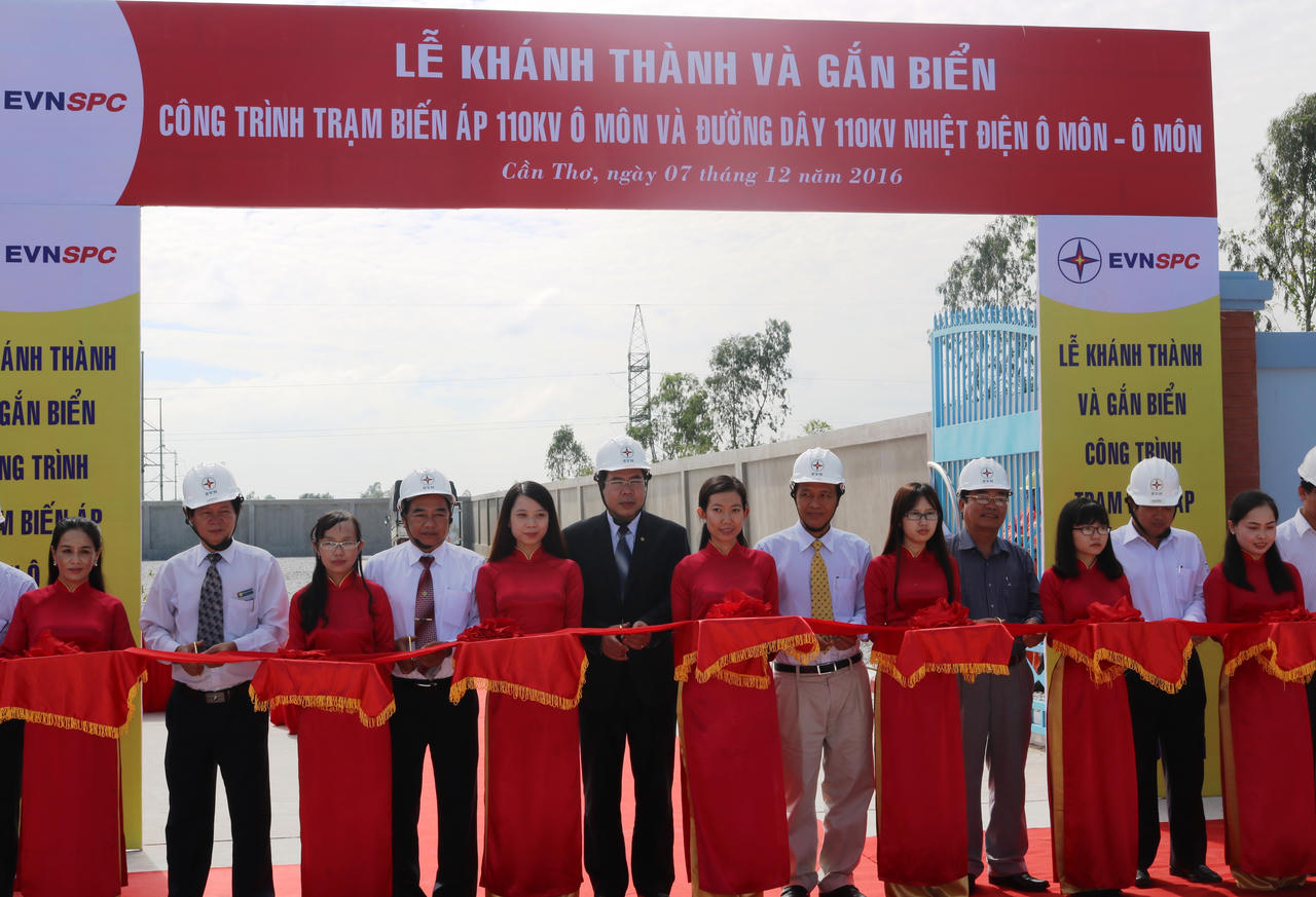 Cần Thơ:  Đóng điện công trình Trạm biến áp 110kV Ô Môn 