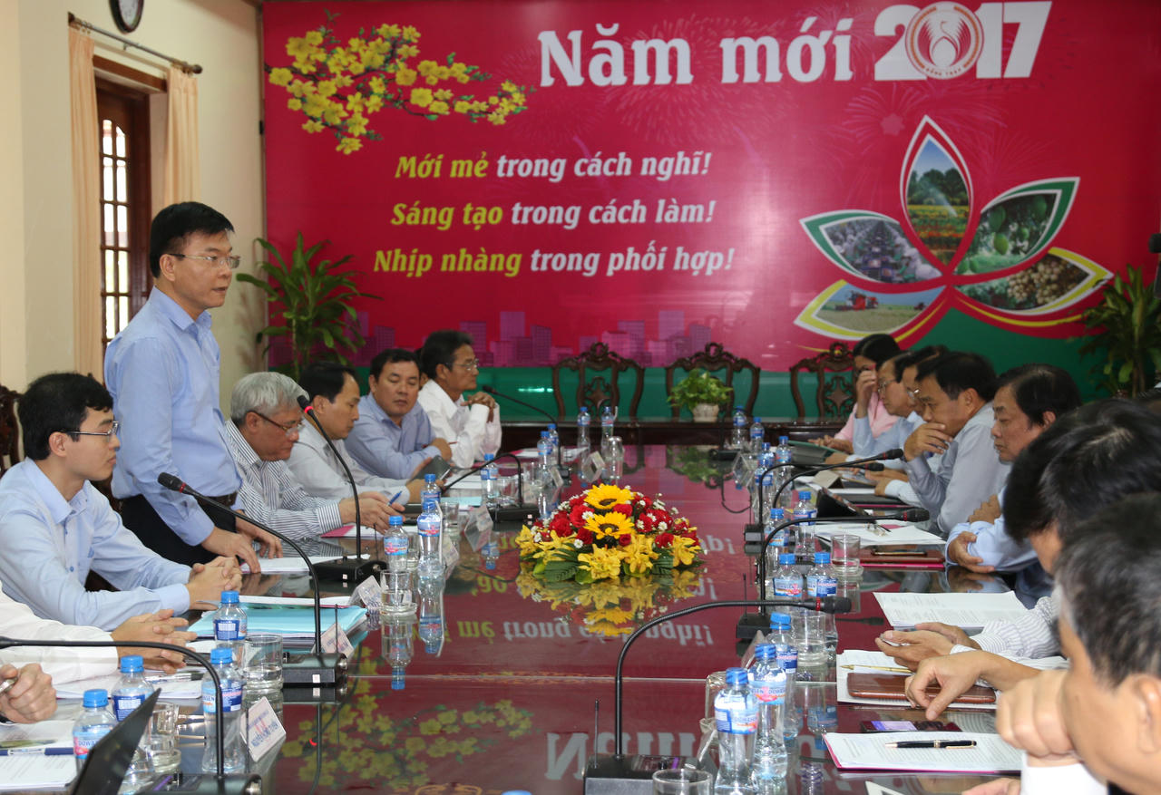 Bộ trưởng Bộ Tư pháp Lê Thành Long làm việc tại tỉnh Đồng Tháp