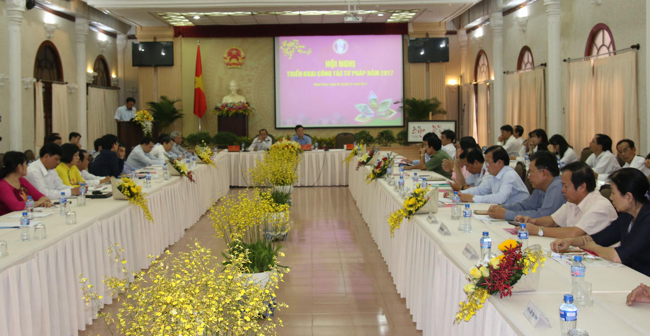 Bộ trưởng Bộ Tư pháp Lê Thành Long làm việc tại tỉnh Đồng Tháp