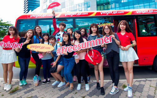 Vui “Hè bay Free” trên khắp Việt Nam cùng Vietjet