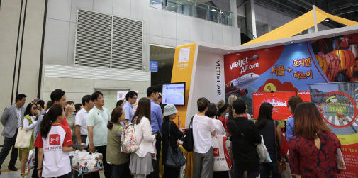 Vietjet tưng bừng các hoạt động tại Hội chợ du lịch quốc tế Hanatour International Travel Show (Hàn Quốc) 2017