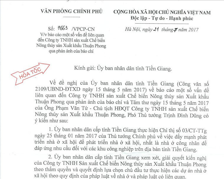 Tiền Giang:  TP Mỹ Tho “đói ” đất dành cho dự án nhà ở công nhân, người lao động