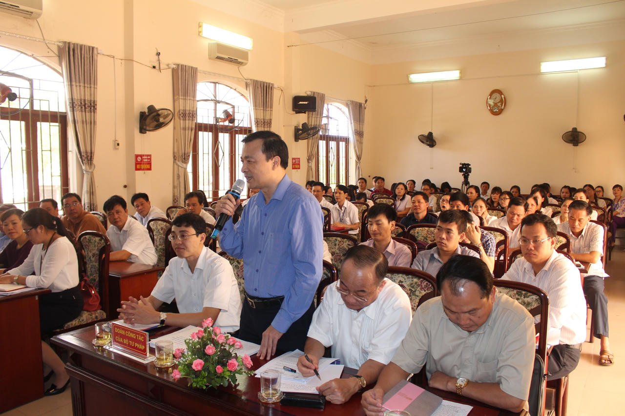 Bộ trưởng Lê Thành Long làm việc tại Bắc Kạn