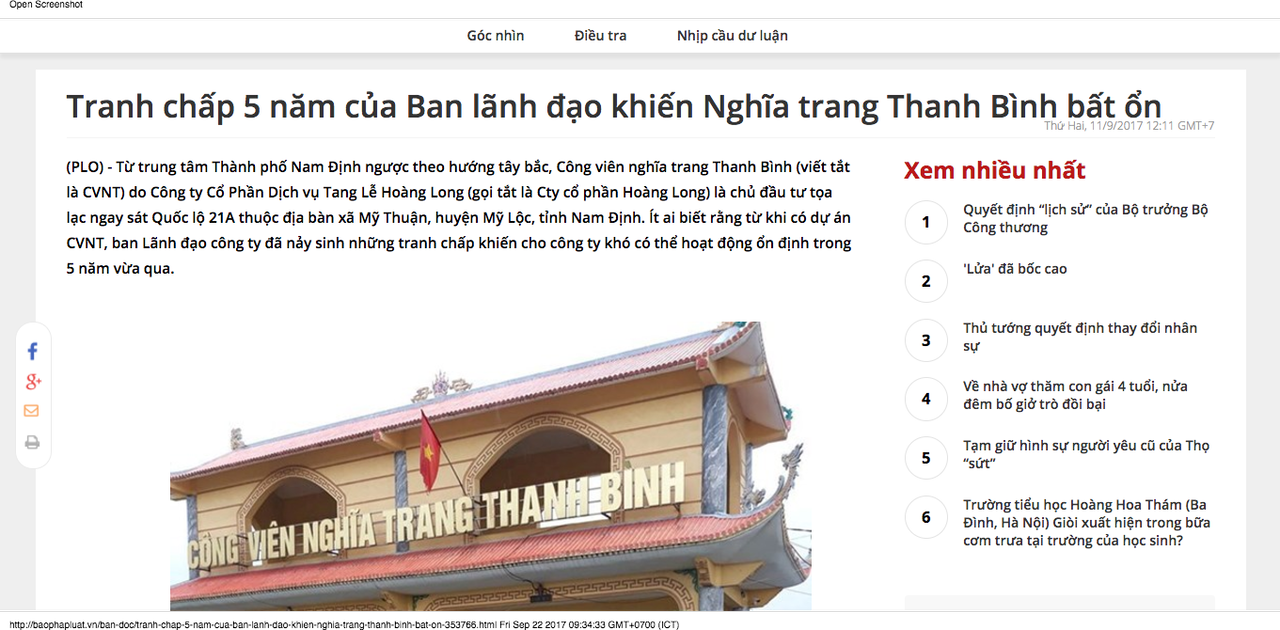 Tiếp vụ tranh chấp 5 năm tại Công ty CP Hoàng Long: Vì sao phiên toà đột ngột bị hoãn?