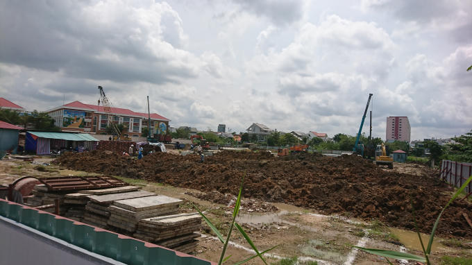 Dự án hiện tại chỉ là bãi đất trống.