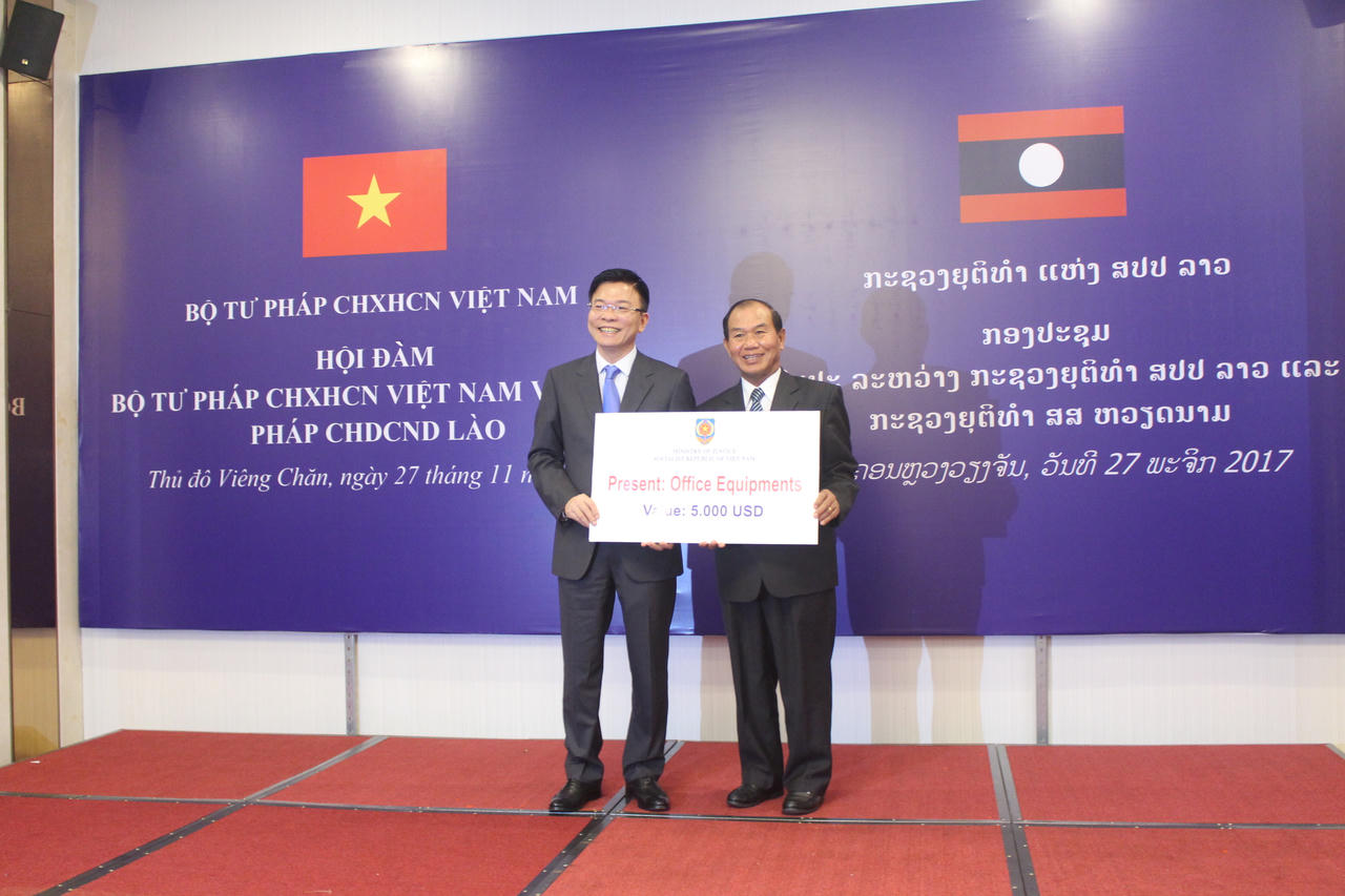 Hợp tác giữa hai Bộ Tư pháp Việt Nam – Lào ngày càng đi vào thực chất và có chiều sâu