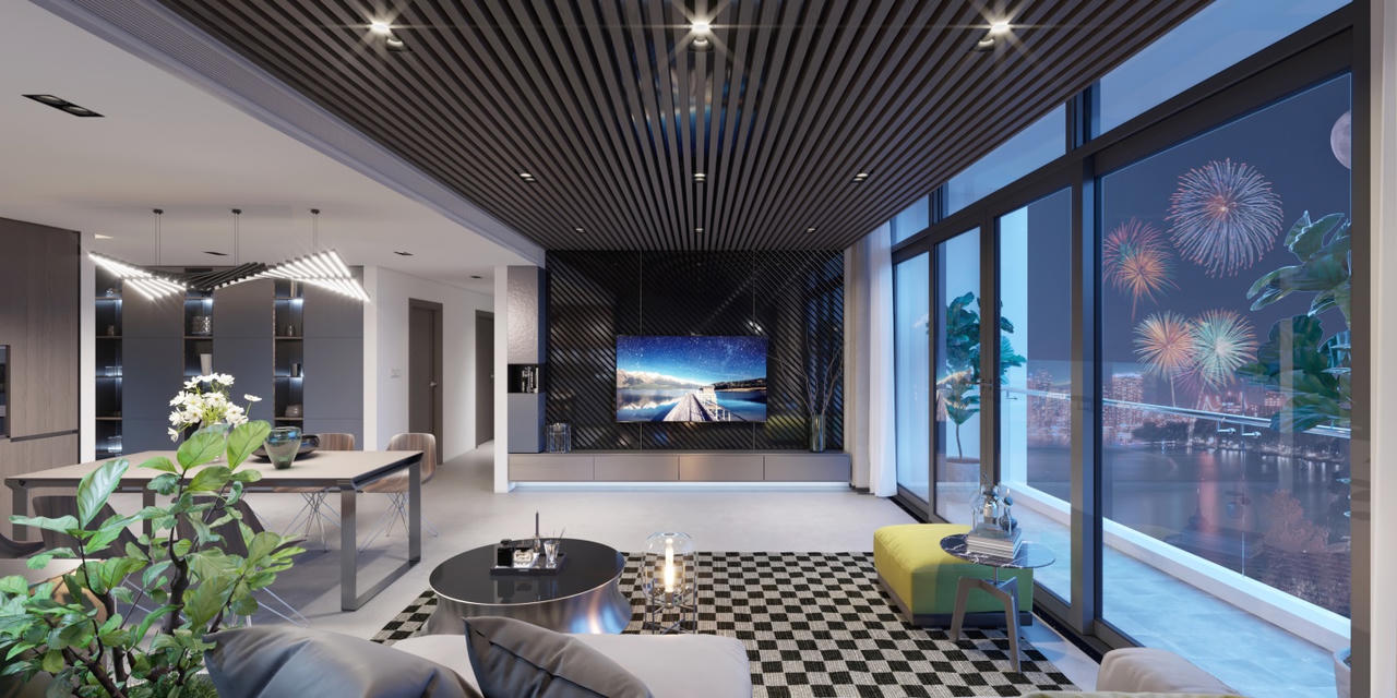 Điểm ngắm pháo hoa giao thừa siêu VIP tại Sun Grand City Thuy Khue Residence