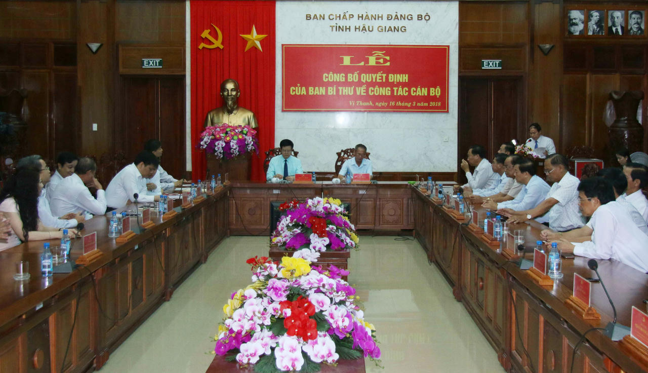 Thứ trưởng Bộ Tư pháp Lê Tiến Châu được luân chuyển, chỉ định giữ chức Phó Bí thư Tỉnh uỷ Hậu Giang