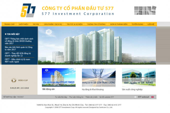 Web site chính thức của NBB vẫn chưa đưa ra bất kỳ thông tin nào về sự cố vụ cháy khiến 13 người tử vong tại Chung cư Carina (Q.8. TP HCM)