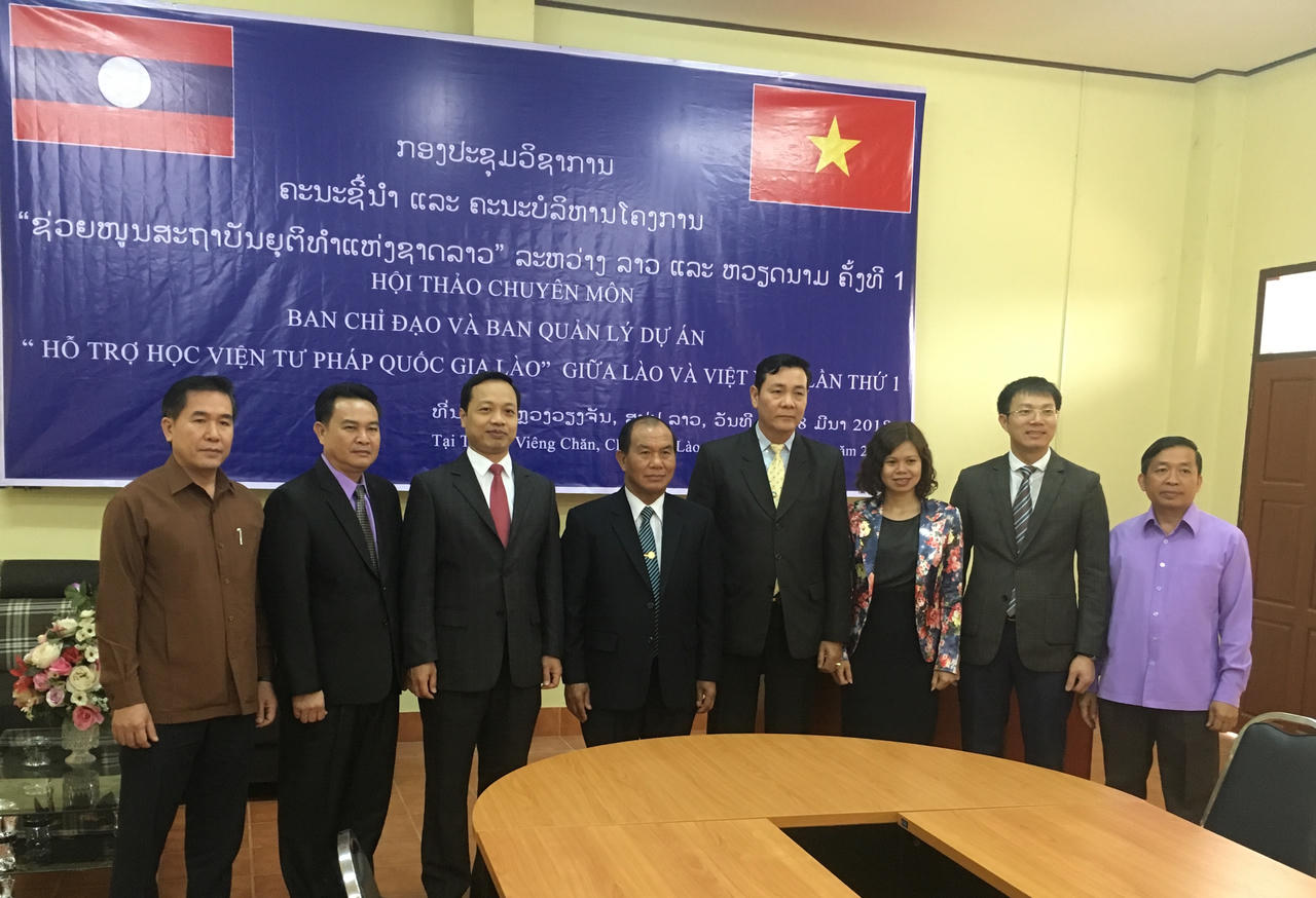 Khởi động Dự án Hỗ trợ Học viện Tư pháp quốc gia Lào do Chính phủ Việt Nam tài trợ 