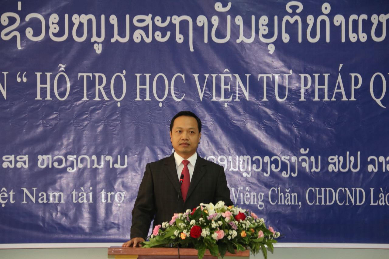Khởi động Dự án Hỗ trợ Học viện Tư pháp quốc gia Lào do Chính phủ Việt Nam tài trợ 