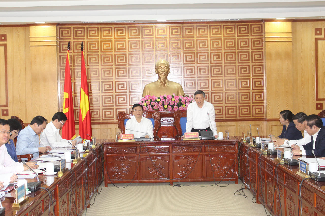 Bộ trưởng Lê Thành Long làm việc với Tỉnh ủy Lai Châu: Tỉnh quan tâm, bố trí cán bộ làm pháp chế