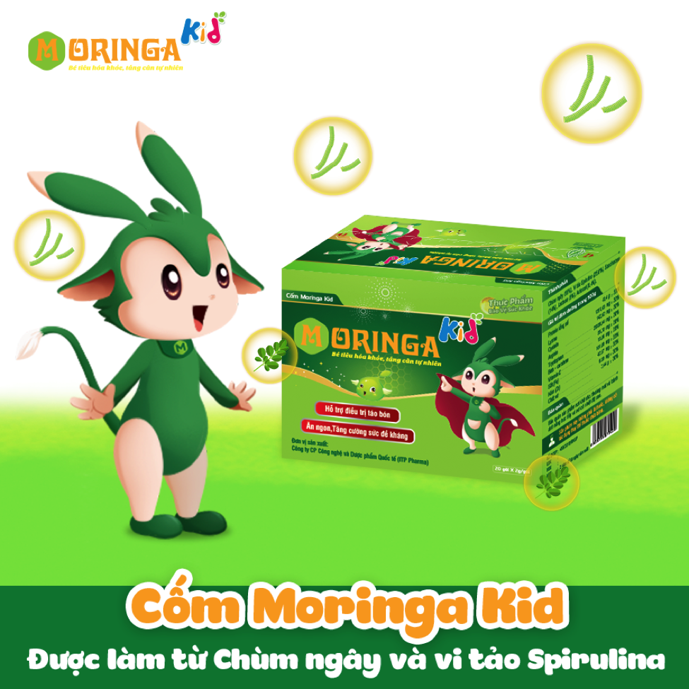 Kết hợp Chùm ngây và Vi tảo Spirulina: Bước đột phá giúp hỗ trợ tiêu hóa – tăng cân tự nhiên cho trẻ em