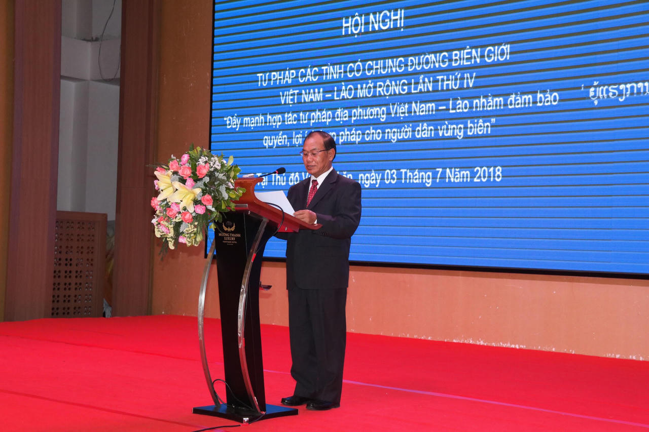 Kết thúc tốt đẹp Hội nghị Tư pháp các tỉnh có chung đường biên giới Việt Nam - Lào mở rộng lần thứ tư